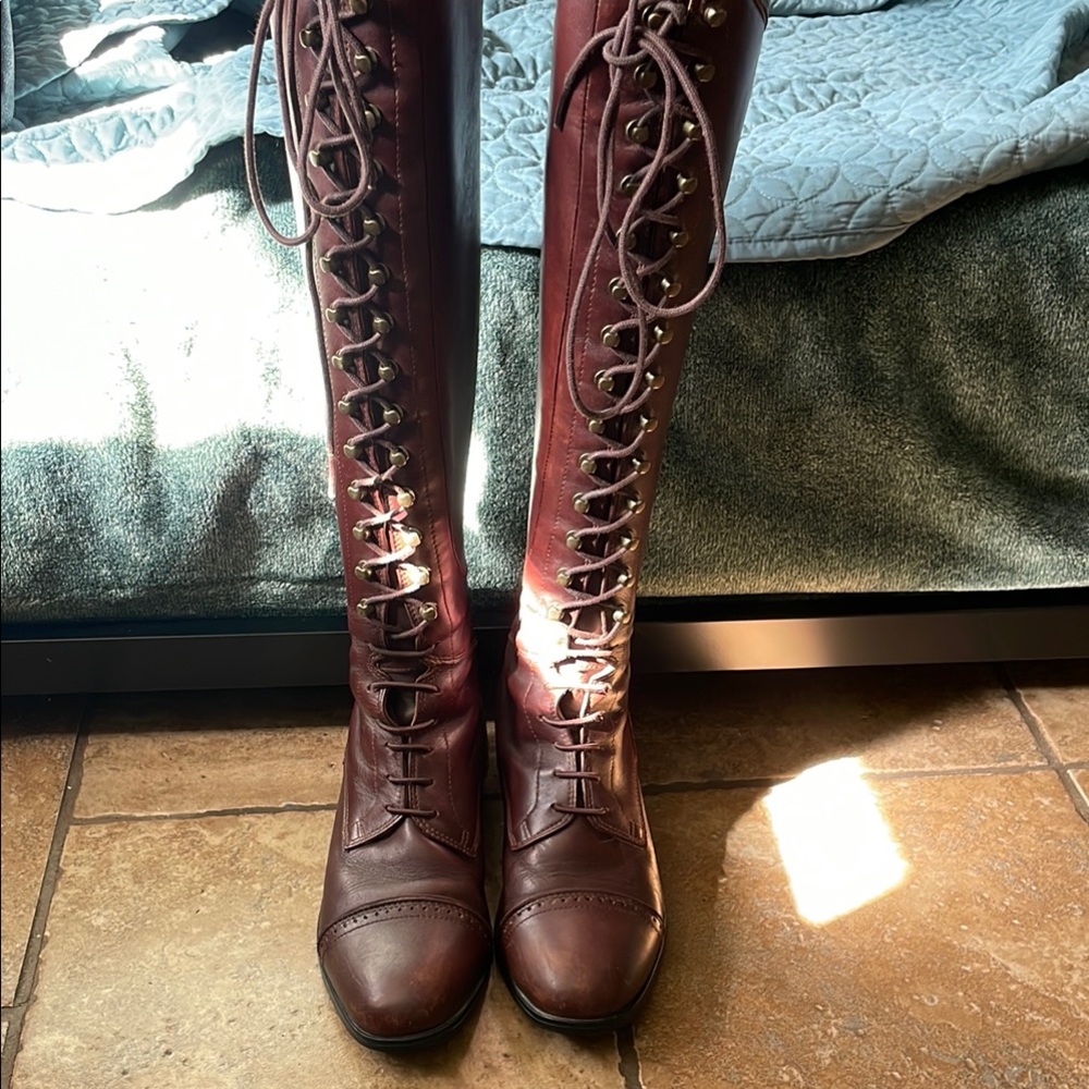 Women's Ariat Brown Lace-Up riding Boots